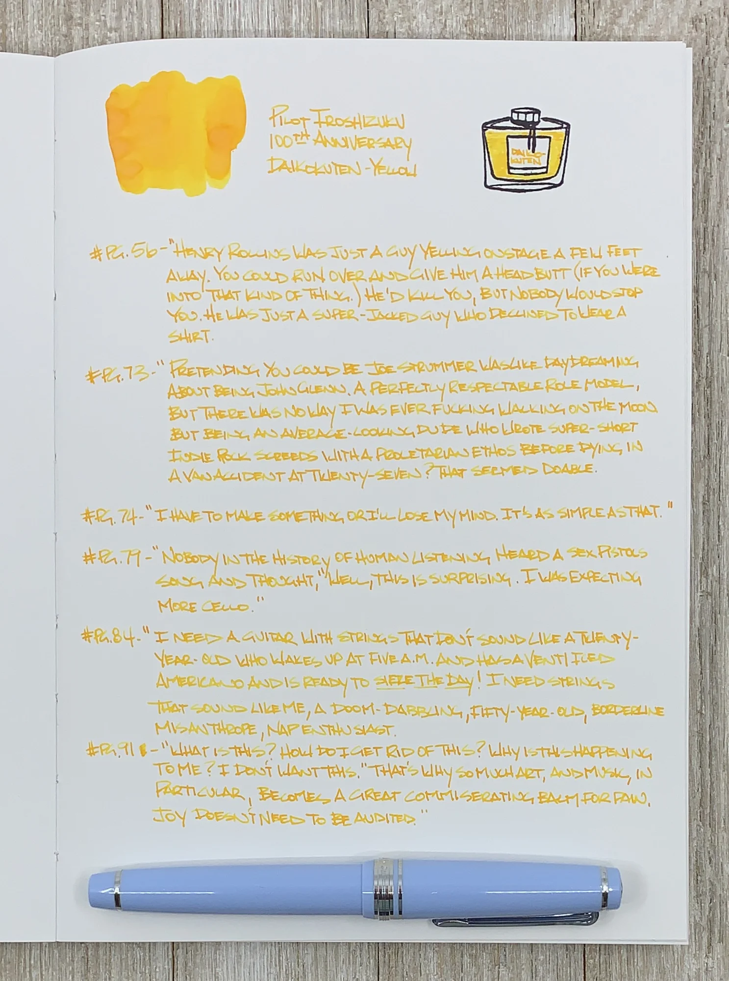 Pilot Iroshizuku 100th Anniversary Daikokuten Ink Review — The Pen